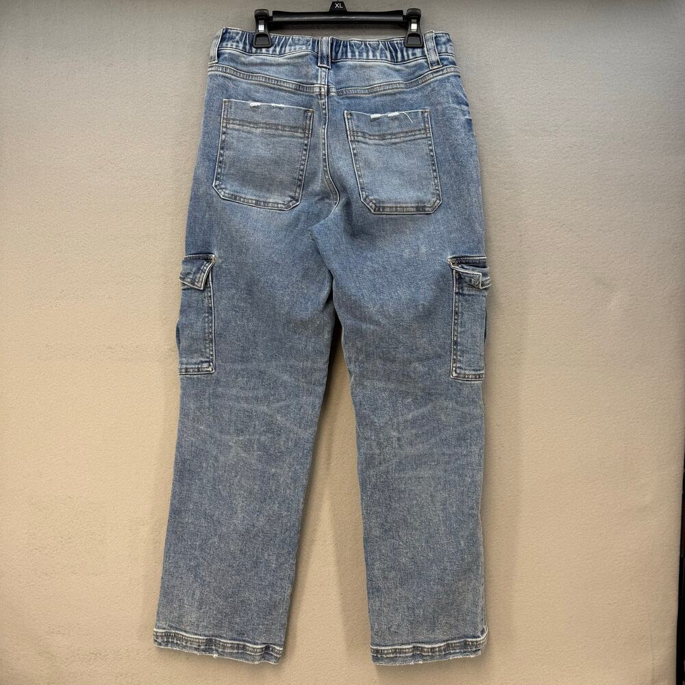 Vervet Jeans Women's 27 (4) Blue Cargo Jeans Stretch Urban Artist Boho - Picture 2 of 13
